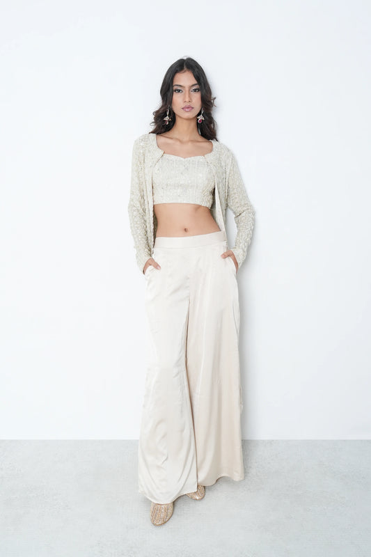 Ivory Embroidered 3-Piece Set