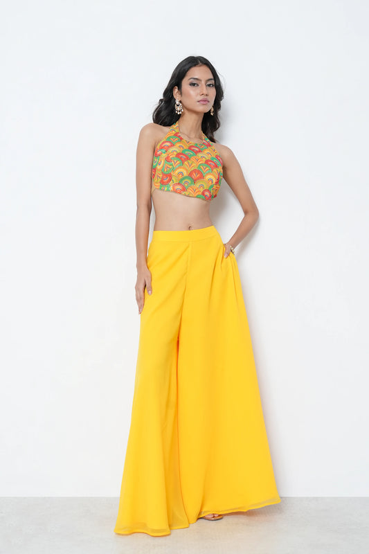 Sunshine Strappy Indo-Western set