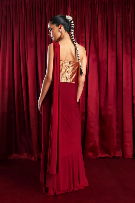 Brocade Corset Concept Saree