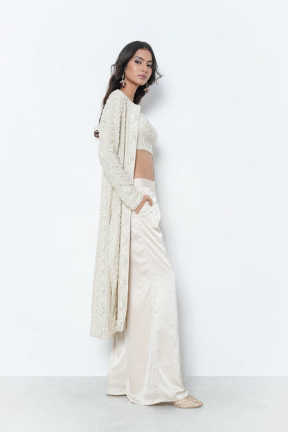 Ivory Embroidered 3-Piece Set