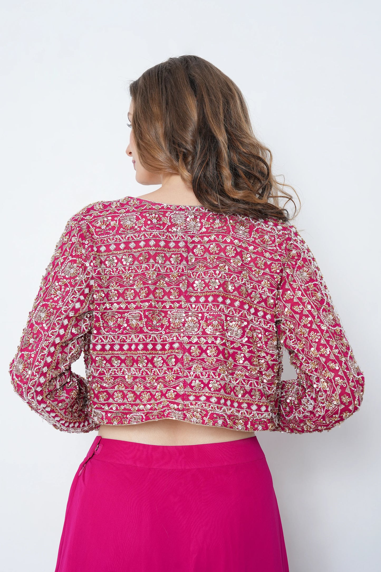 Hot Pink Corset Skirt Set