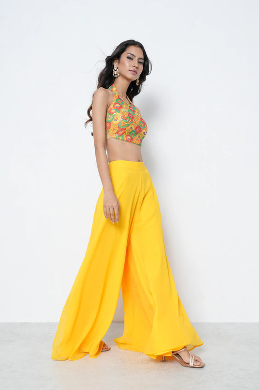Sunshine Strappy Indo-Western set