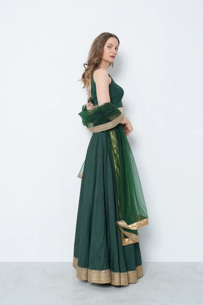 Emerald Zardosi Lehenga Set