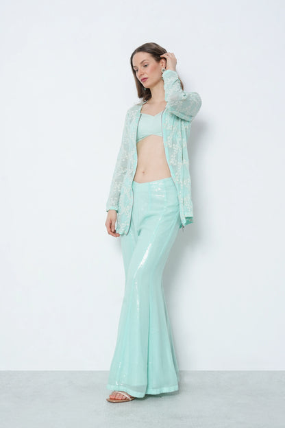 Powder Blue 3-Piece with Zip Jacket