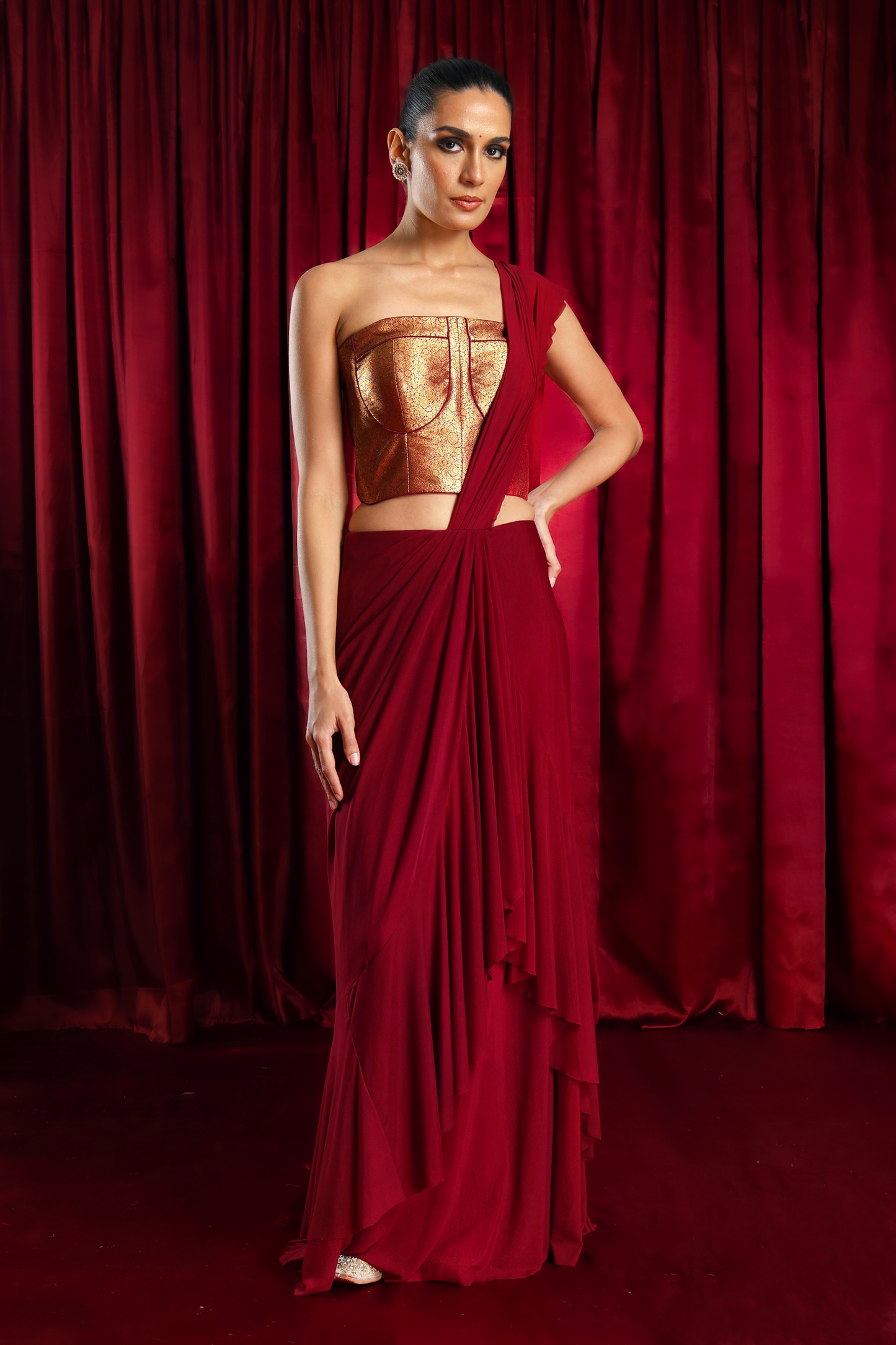 Brocade Corset Concept Saree