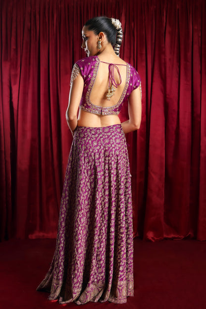 Purple Lehenga Set