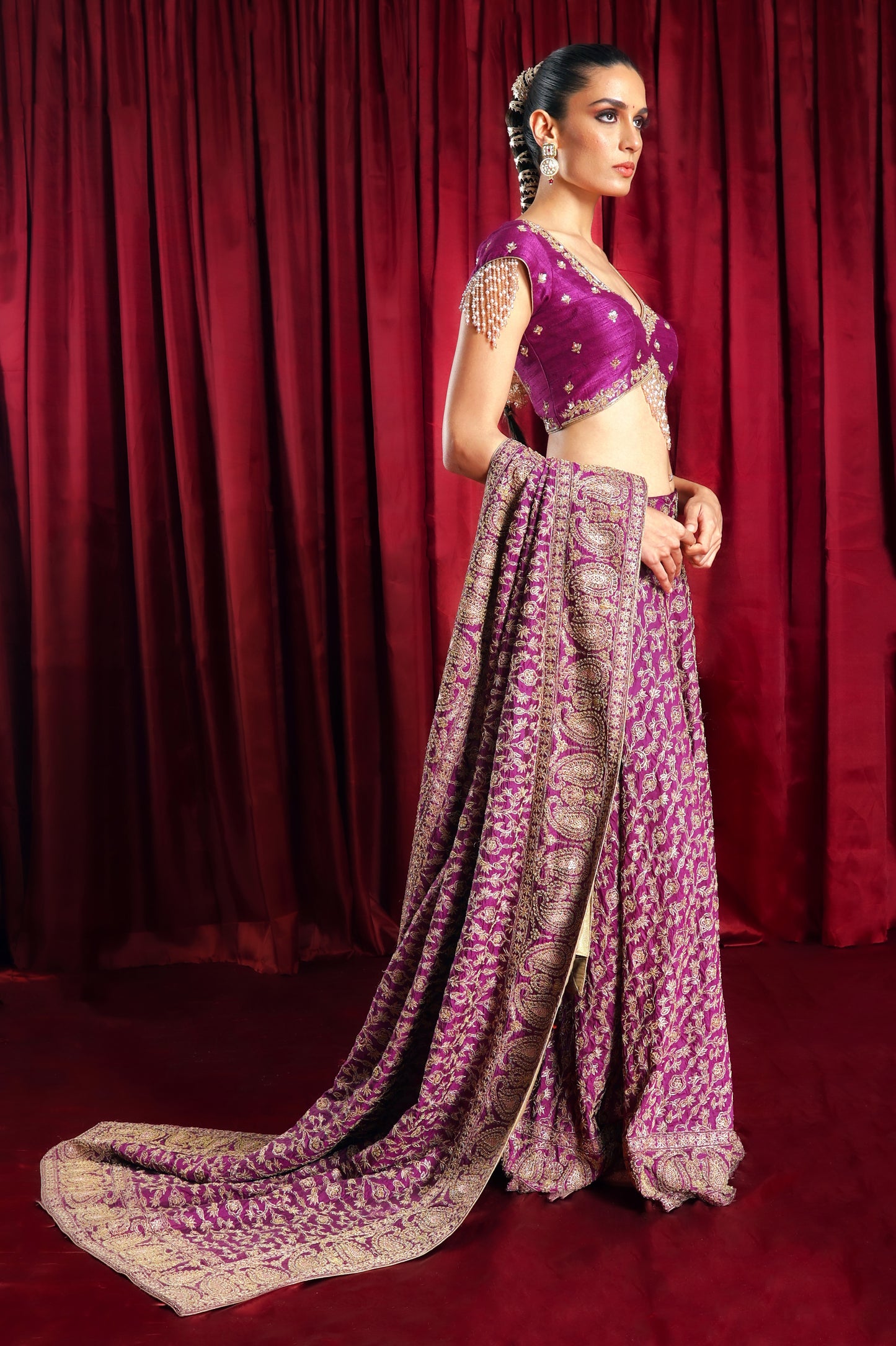 Purple Lehenga Set